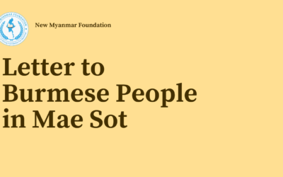 Announcement Letter for Burmese People in Mae Sot
