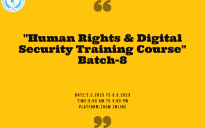 လူ့အခွင့်အရေးအခြေခံသင်တန်းနှင့် ဒီဂျစ်တယ်ဘေးကင်းလုံခြုံရေးသင်တန်းအတွက် သင်တန်းသားများ ခေါ်ယူခြင်း