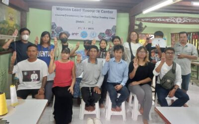 New Myanmar Foundation မှ စီစဉ်သည့်အခမဲ့အခြေခံမော်တာ စက်ချုပ်သင်တန်းအပတ်စဉ် (၃၀) သင်တန်း ဆင်းပွဲ