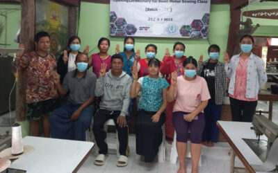 အခမဲ့အခြေခံမော်တာ စက်ချုပ်သင်တန်းအပတ်စဉ် (၃၂) သင်တန်း ဖွင့်ပွဲ