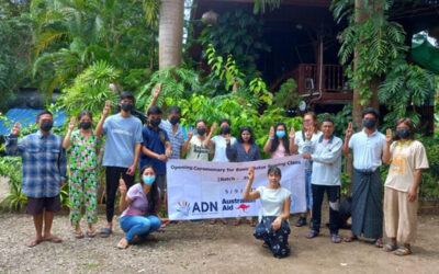 New Myanmar Foundation ၏အခမဲ့အခြေခံမော်တာ စက်ချုပ်သင်တန်းအပတ်စဉ် (၃၁) သင်တန်း ဖွင့်ပွဲ