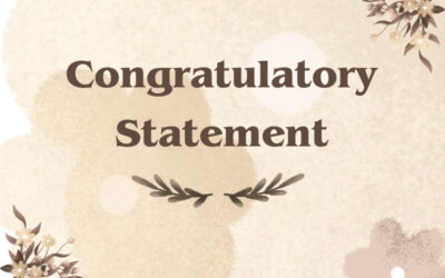 Congratulatory Statement on Being Awarded the Noble Peace Prize 2023