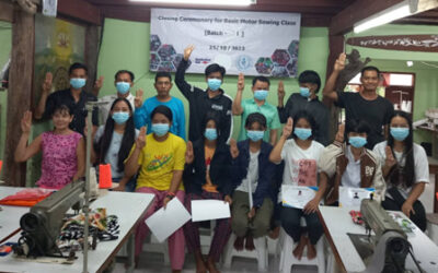 အခမဲ့အခြေခံမော်တာ စက်ချုပ်သင်တန်းအပတ်စဉ် (၃၃) သင်တန်း ဆင်းပွဲ