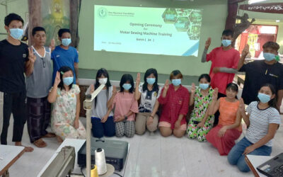 အခမဲ့အခြေခံမော်တာ စက်ချုပ်သင်တန်းအပတ်စဉ် (၃၄) သင်တန်း ဖွင့်ပွဲ