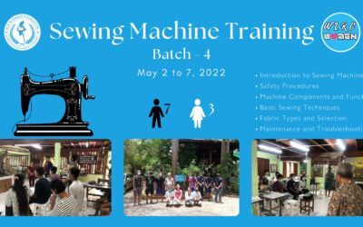 Sewing Machine Training Batch 4 (May 2 to May 7, 2022)