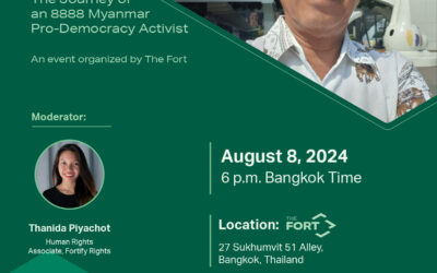 Coming up on the 36th anniversary of the 8888 uprising in Myanmar.