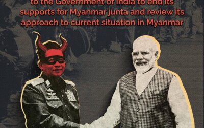 Open Letter by 268 Myanmar Civil Society Organizations Urging Government of India to Cease Support for the Myanmar Military