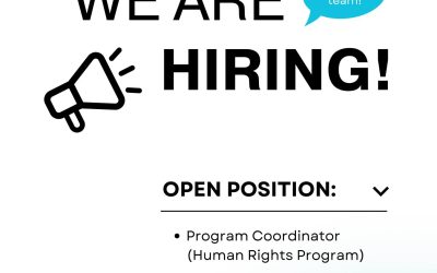 လူ့အခွင့်အရေးအစီအစဥ်၏ 𝗣𝗿𝗼𝗴𝗿𝗮𝗺 𝗖𝗼𝗼𝗿𝗱𝗶𝗻𝗮𝘁𝗼𝗿 ရာထူးအတွက် လျှောက်လွှာများခေါ်ယူခြင်း